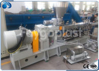 Parallel Co Rotating Twin Screw Extruder , PVC Pipe Making Machine PLC Control
