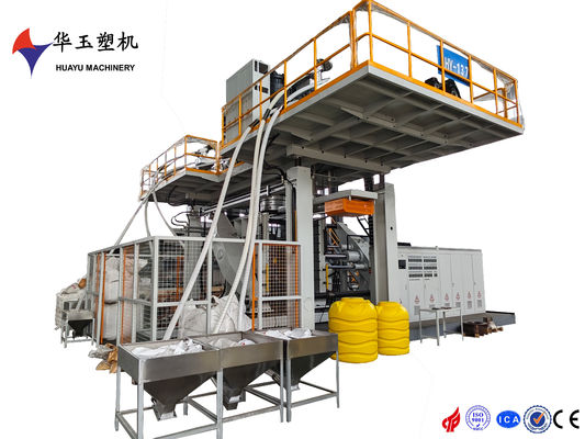 HUAYU 1000L 2LAYERS máy đúc 62 KW công suất sưởi cho sản xuất thùng nhựa lớn